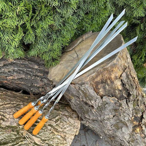 Шампур Mzavod з дерев'яною ручкою 580х10х2мм 1992315000808 фото